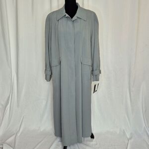 Gallery Vintage Elegant Long-Length Trench Coat - Size L